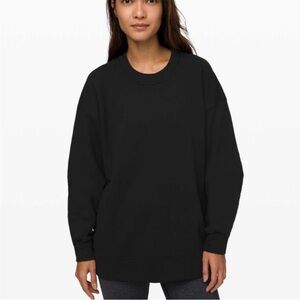Lululemon Perfectly Oversized Crewneck Sweatshirt Black - S